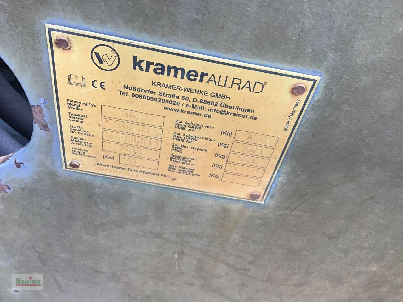 Radlader Kramer 750: das Bild 7