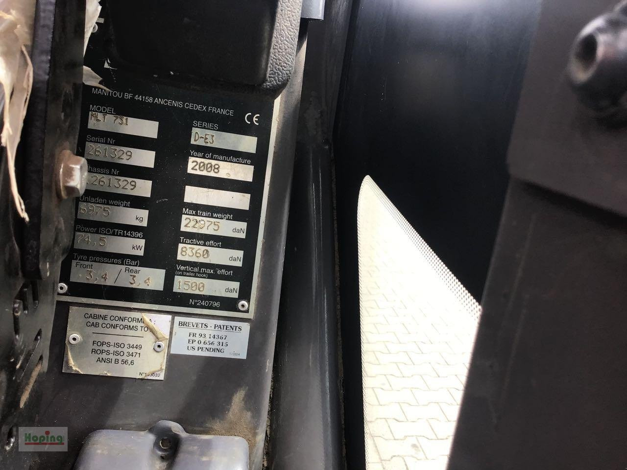 Teleskoplader Manitou MLT 731: das Bild 16 Teleskoplader Manitou MLT 731: das Bild 16