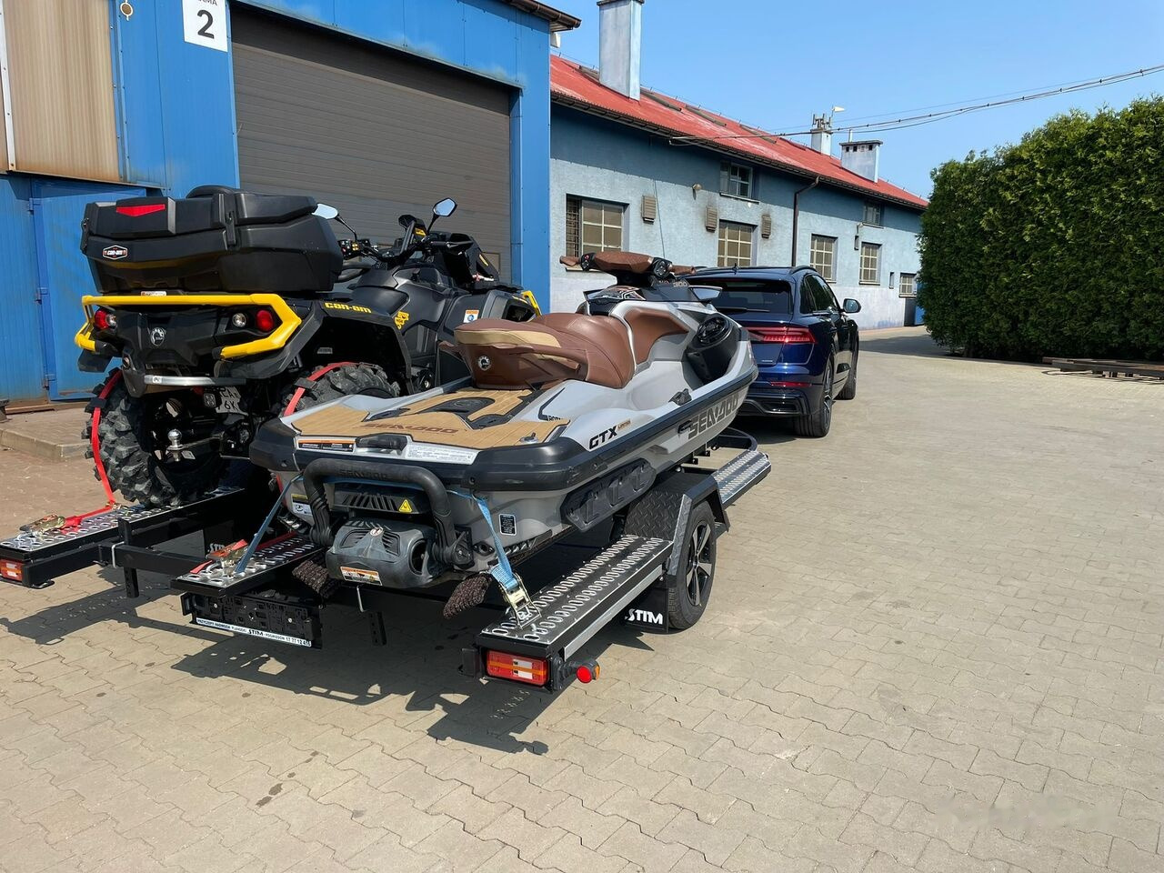 Stim L21-SWQ/1300 vr. B 2x skuter lub 2 x quad lub skuter i quad - Bootstrailer: das Bild 1 Stim L21-SWQ/1300 vr. B 2x skuter lub 2 x quad lub skuter i quad - Bootstrailer: das Bild 1