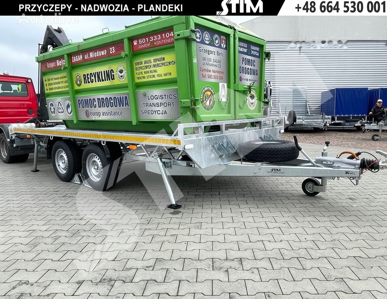 Stim S22-35/4323KP-15 Platforma do przeowzu kontenerów typu KP - Pritschenanhänger/ Plattformanhänger: das Bild 1 Stim S22-35/4323KP-15 Platforma do przeowzu kontenerów typu KP - Pritschenanhänger/ Plattformanhänger: das Bild 1