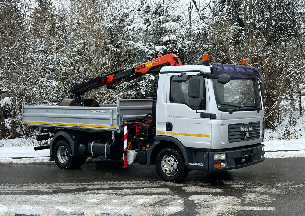 MAN MAN TGL 12-240 Kiper Wywrotka 4x2 Kran PALFINGER PK 12500 BARDZO DOBRY STAN - Kipper: das Bild 2 MAN MAN TGL 12-240 Kiper Wywrotka 4x2 Kran PALFINGER PK 12500 BARDZO DOBRY STAN - Kipper: das Bild 2