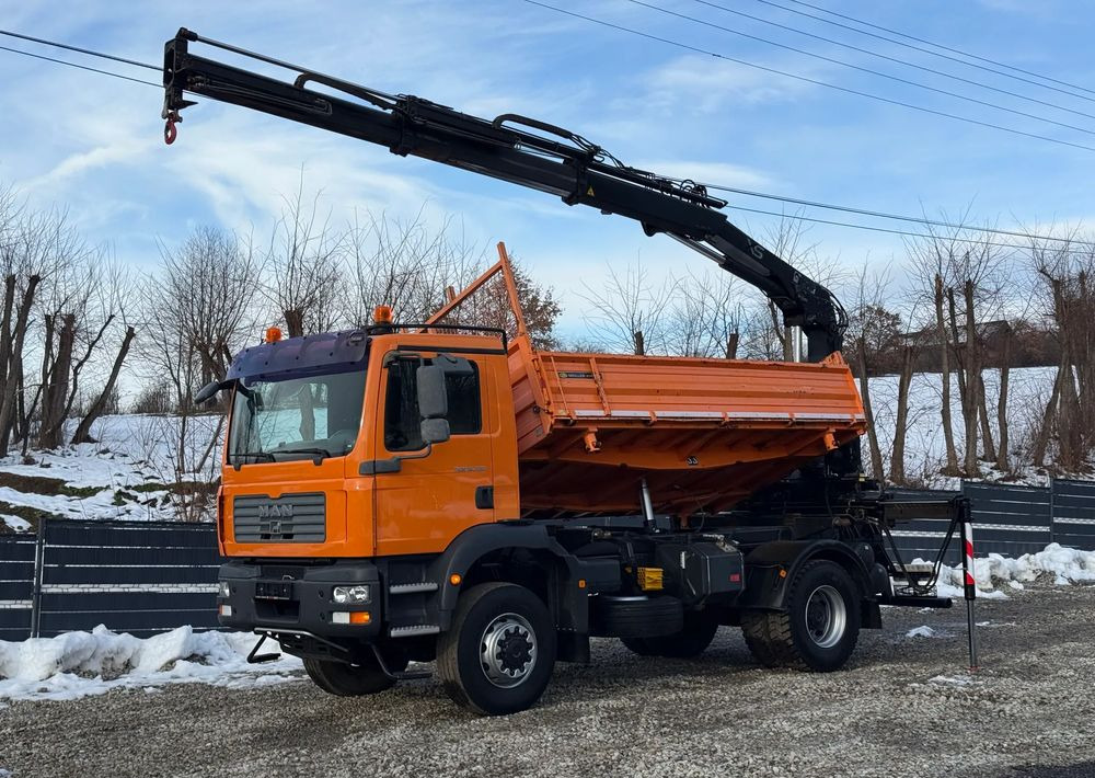 MAN * TGM 18-330 MAN 4x4 HDS Hiab 122 * Kiper Wywrotka * Bardzo Dobry Stan - Kipper: das Bild 1 MAN * TGM 18-330 MAN 4x4 HDS Hiab 122 * Kiper Wywrotka * Bardzo Dobry Stan - Kipper: das Bild 1