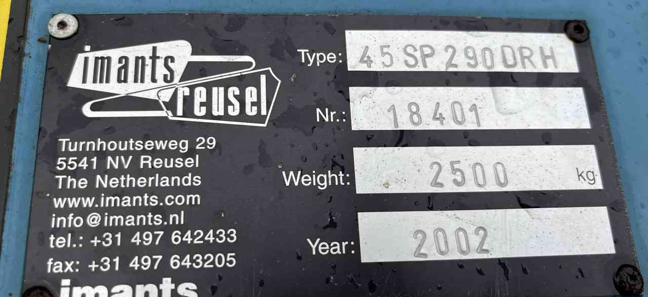 Technik für Bodenbearbeitung Imants 45SP290DRH spitmachine: das Bild 8