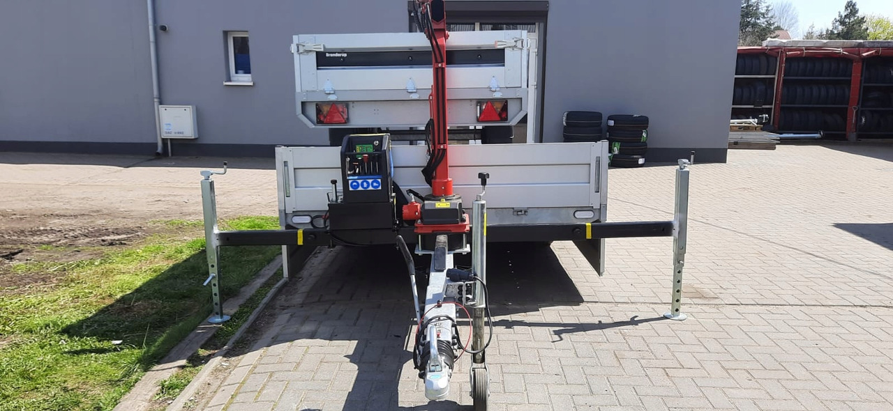 PRZYCZEPA PLATFORMA Z DŹWIGIEM HDS MAXILIFT 110 / PLATFORM TRAILER WITH HDS MAXILIFT 110 CRANE - Pritschenanhänger/ Plattformanhänger: das Bild 2 PRZYCZEPA PLATFORMA Z DŹWIGIEM HDS MAXILIFT 110 / PLATFORM TRAILER WITH HDS MAXILIFT 110 CRANE - Pritschenanhänger/ Plattformanhänger: das Bild 2