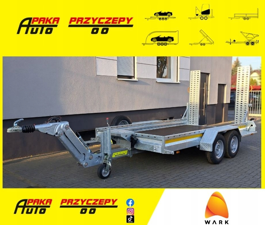PRZYCZEPA WARK KHD DO MINIKOPARKI KOPARKI REGULOWANY DYSZEL DMC 3500 / WARK KHD TRAILER FOR MINI EXCAVATOR WITH ADJUSTABLE DRAWBAR DMC 3500 - Baumaschinenanhänger: das Bild 1 PRZYCZEPA WARK KHD DO MINIKOPARKI KOPARKI REGULOWANY DYSZEL DMC 3500 / WARK KHD TRAILER FOR MINI EXCAVATOR WITH ADJUSTABLE DRAWBAR DMC 3500 - Baumaschinenanhänger: das Bild 1