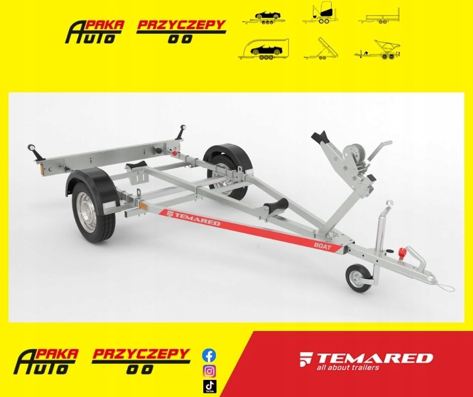 Podłodziowa przyczepa / Boat trailer Pod skuter wodny B05 DMC750 / Jet ski trailer B05 GVW 750 - Bootstrailer: das Bild 1 Podłodziowa przyczepa / Boat trailer Pod skuter wodny B05 DMC750 / Jet ski trailer B05 GVW 750 - Bootstrailer: das Bild 1