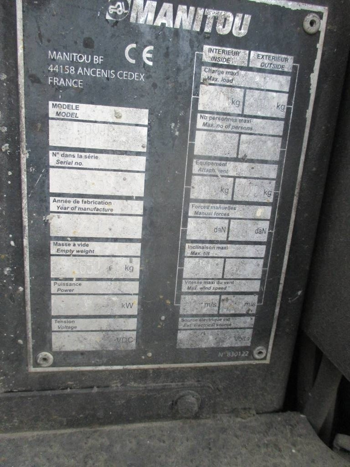 Teleskopmastbühne Manitou 100 VJR: das Bild 9 Teleskopmastbühne Manitou 100 VJR: das Bild 9