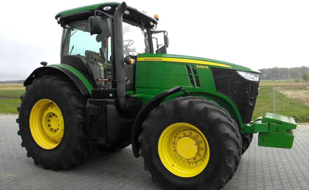 Traktor John Deere 7230 R 2012 Rok Nie Malowany, Skrzynia POWERQUAD, Stan Bardzo Dobry: das Bild 12