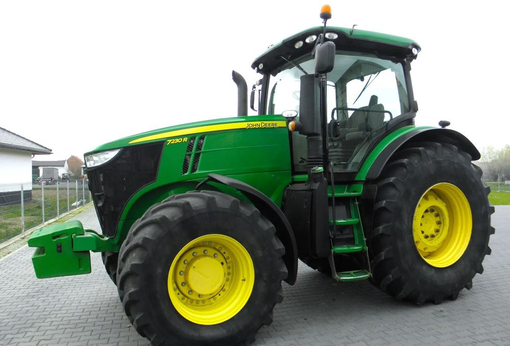 Traktor John Deere 7230 R 2012 Rok Nie Malowany, Skrzynia POWERQUAD, Stan Bardzo Dobry: das Bild 9