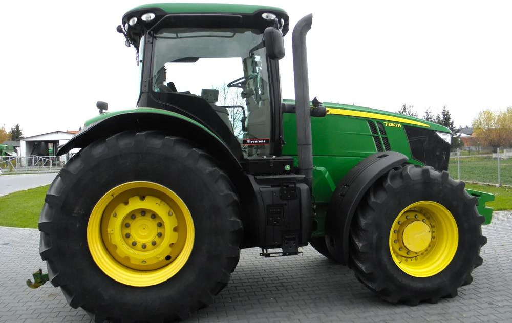 Traktor John Deere 7230 R 2012 Rok Nie Malowany, Skrzynia POWERQUAD, Stan Bardzo Dobry: das Bild 13