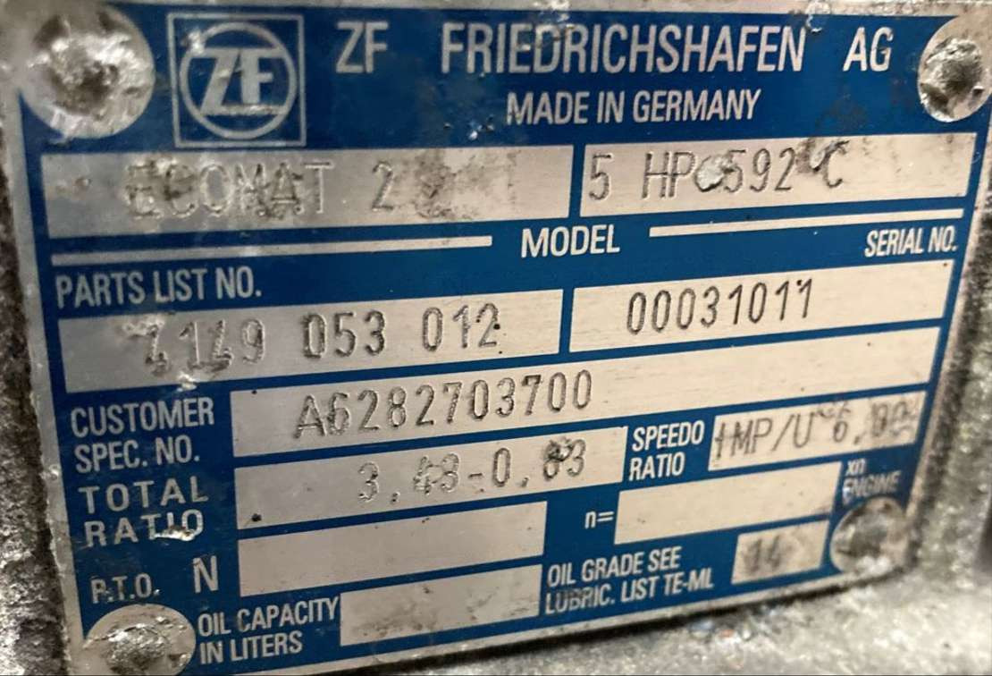 ZF Getriebe ZF 5HP 592C 5HP592C 4149053012 Mercedes Citaro Ecomat 2 - Getriebe für Bus: das Bild 2 ZF Getriebe ZF 5HP 592C 5HP592C 4149053012 Mercedes Citaro Ecomat 2 - Getriebe für Bus: das Bild 2