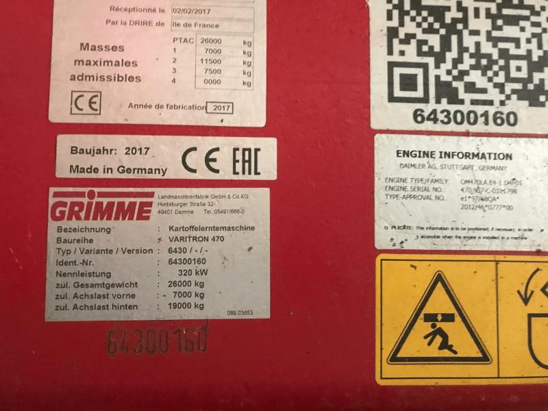 GRIMME VARITRON 470 - Kartoffelroder: das Bild 5 GRIMME VARITRON 470 - Kartoffelroder: das Bild 5