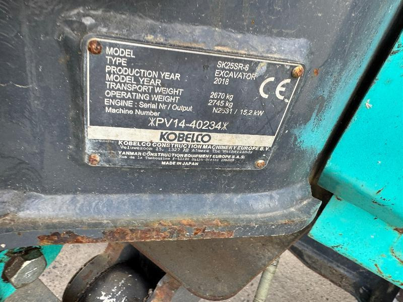 Minibagger KOBELCO SK 25 SR-6E: das Bild 7