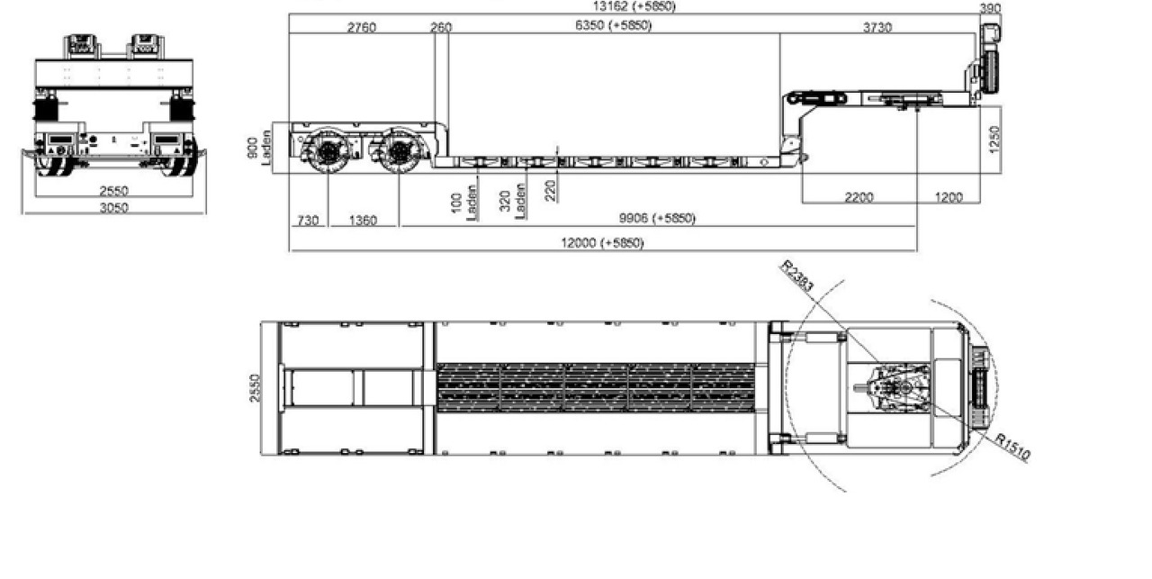 YALCIN EXTRA SURBAISSEE 2 ESSIEUX - Tieflader Auflieger: das Bild 3 YALCIN EXTRA SURBAISSEE 2 ESSIEUX - Tieflader Auflieger: das Bild 3