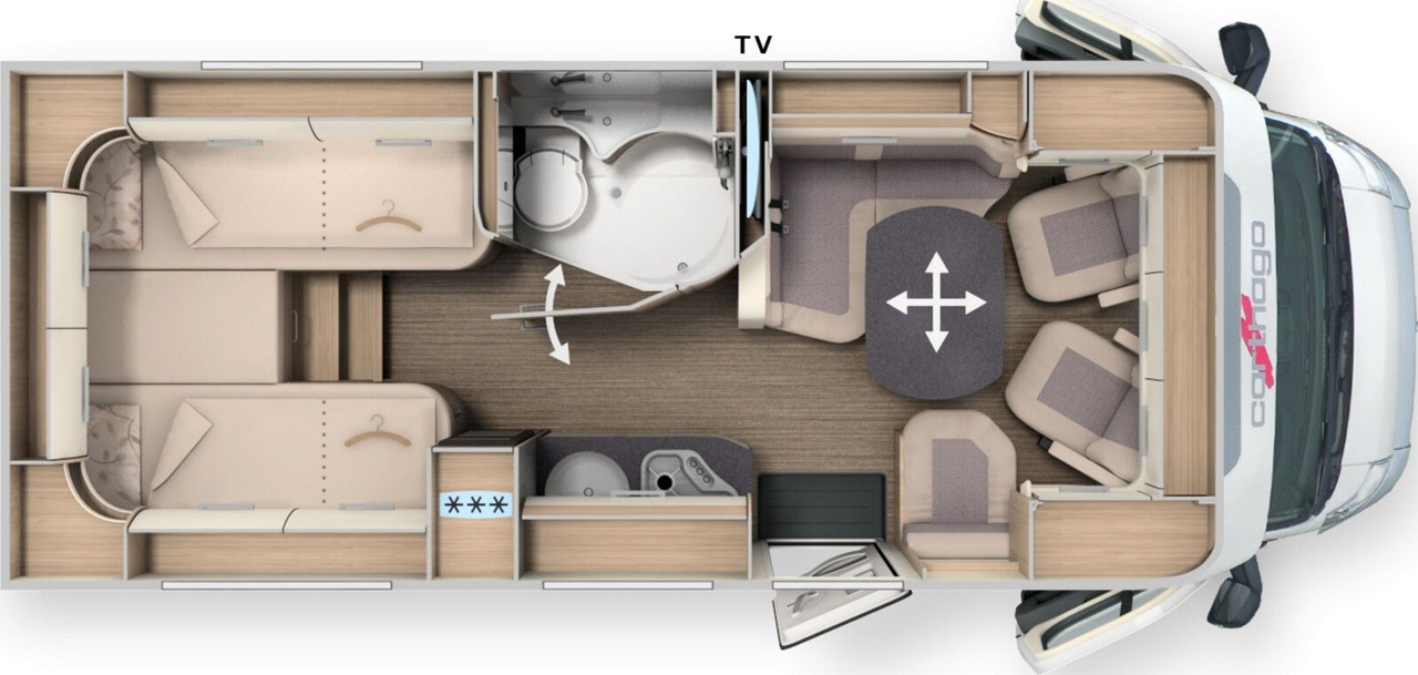 Carthago C1-tourer T 143 KB LE comfort 2025 *MB*LED*2xTV* - Teilintegriertes Wohnmobil: das Bild 2 Carthago C1-tourer T 143 KB LE comfort 2025 *MB*LED*2xTV* - Teilintegriertes Wohnmobil: das Bild 2