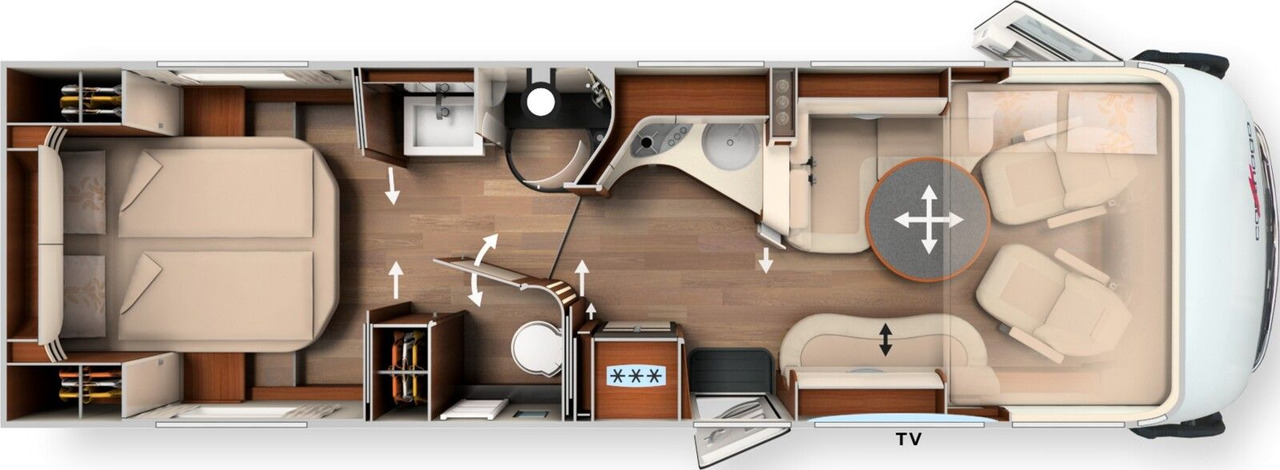 Carthago chic e-line I 64 XL QB MJ2025*MB*Autark*SKY*Voll - Integriertes Wohnmobil: das Bild 2 Carthago chic e-line I 64 XL QB MJ2025*MB*Autark*SKY*Voll - Integriertes Wohnmobil: das Bild 2