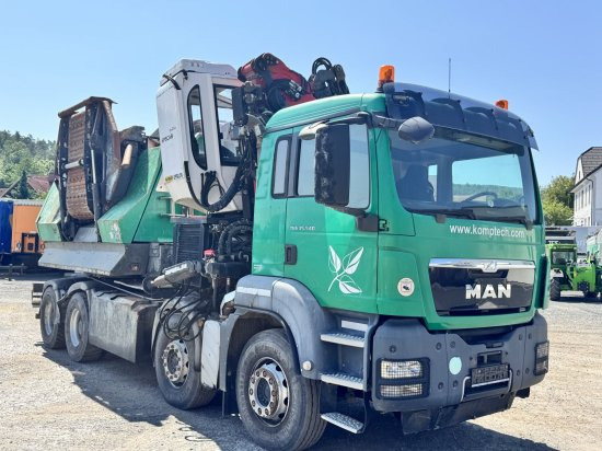 MAN TGS 35.540 8x4 mit Komptech-Zusatzeinheit - Forstmaschine, LKW: das Bild 5 MAN TGS 35.540 8x4 mit Komptech-Zusatzeinheit - Forstmaschine, LKW: das Bild 5