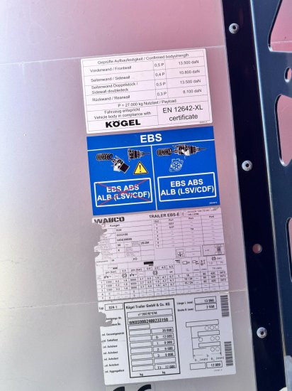 Kögel SN 24-1 - Planenauflieger: das Bild 3 Kögel SN 24-1 - Planenauflieger: das Bild 3