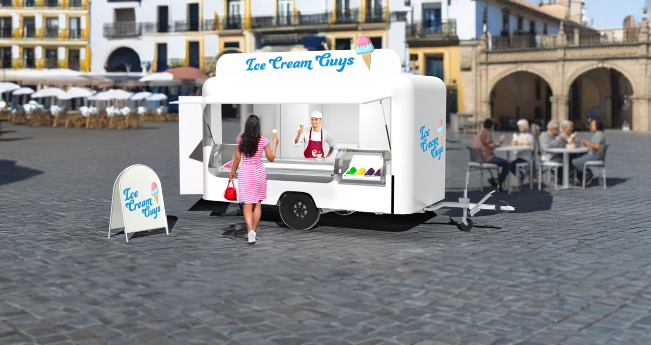Deli Star Trailer Deli 4000 Ice Cream - EU Standard - Verkaufsanhänger: das Bild 1 Deli Star Trailer Deli 4000 Ice Cream - EU Standard - Verkaufsanhänger: das Bild 1