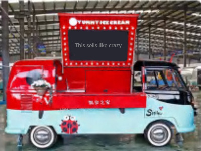 Deli Star Trailer Retro Minivan Fliptop 4300 Electric - EU standards - Verkaufsanhänger: das Bild 2 Deli Star Trailer Retro Minivan Fliptop 4300 Electric - EU standards - Verkaufsanhänger: das Bild 2