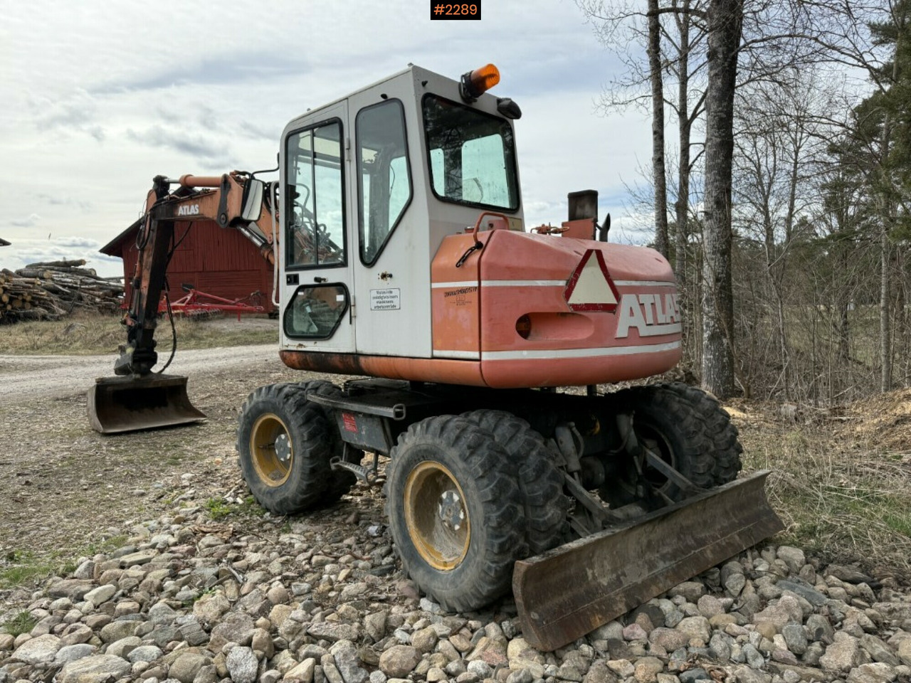 Wheeled excavator Atlas 1004 with attachments - Mobilbagger: das Bild 3 Wheeled excavator Atlas 1004 with attachments - Mobilbagger: das Bild 3