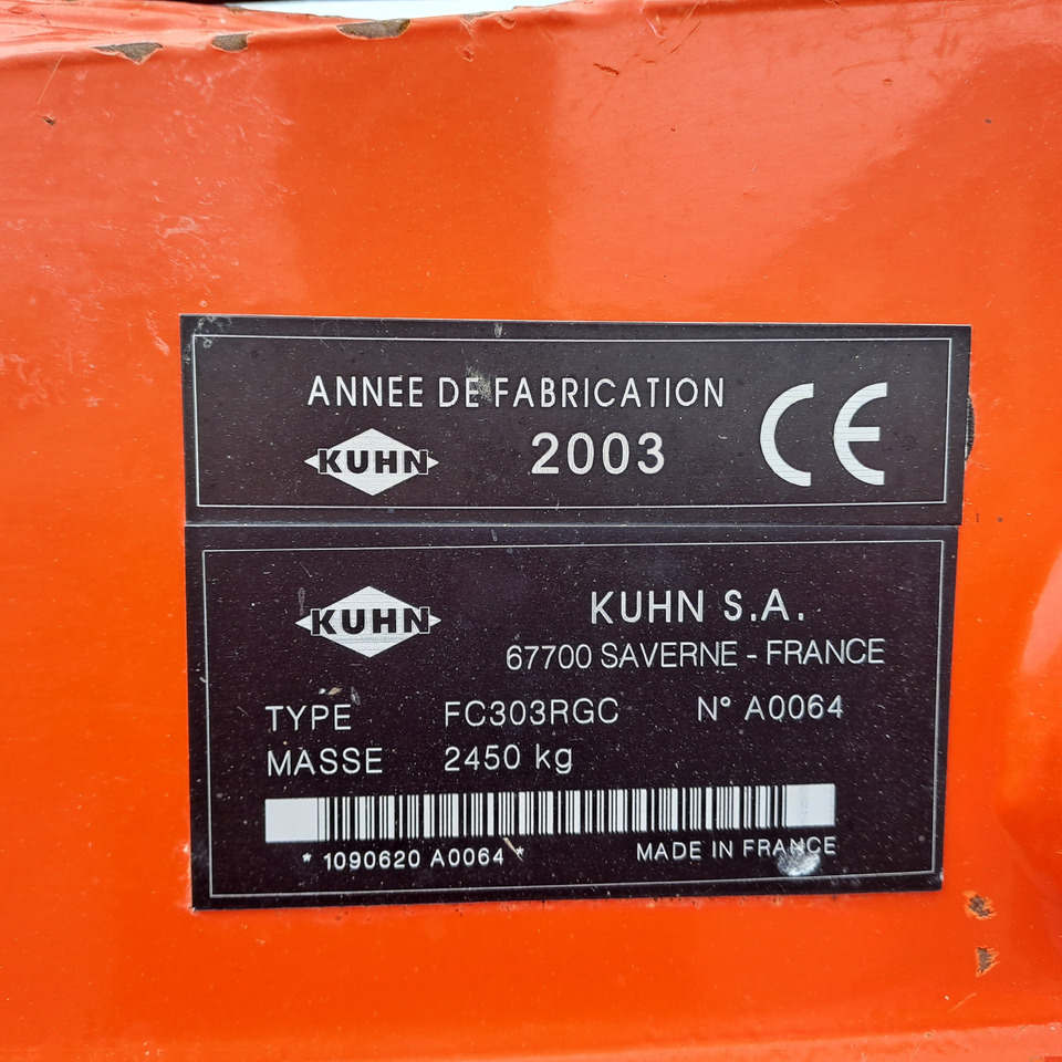 KUHN FC 303 RGC - Mähwerk: das Bild 2 KUHN FC 303 RGC - Mähwerk: das Bild 2
