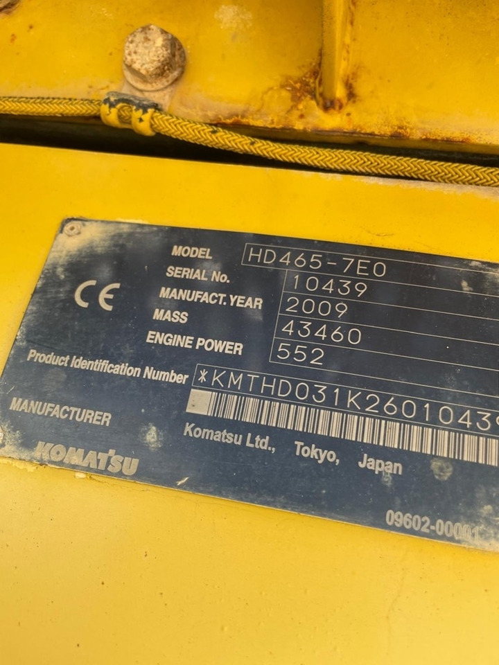 Komatsu HD 465-7E0, HD 405-7, HD 405-6, total 4 pcs - Dumper Starr: das Bild 4 Komatsu HD 465-7E0, HD 405-7, HD 405-6, total 4 pcs - Dumper Starr: das Bild 4