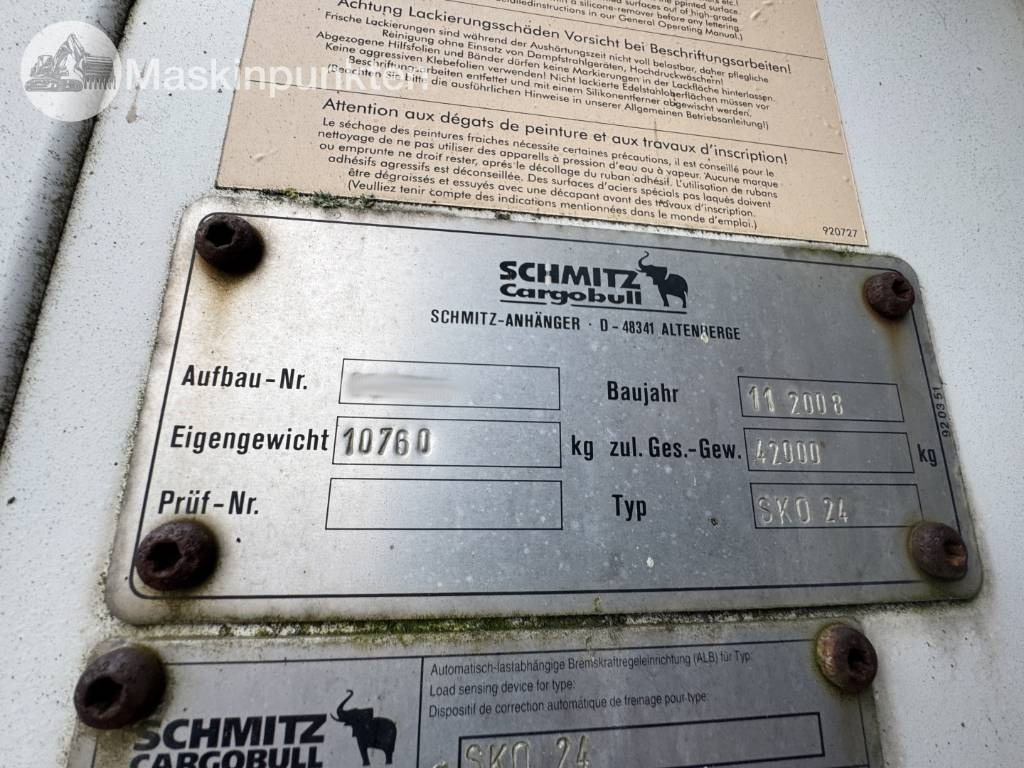 Kühlkoffer Auflieger Schmitz SKO 24: das Bild 7 Kühlkoffer Auflieger Schmitz SKO 24: das Bild 7