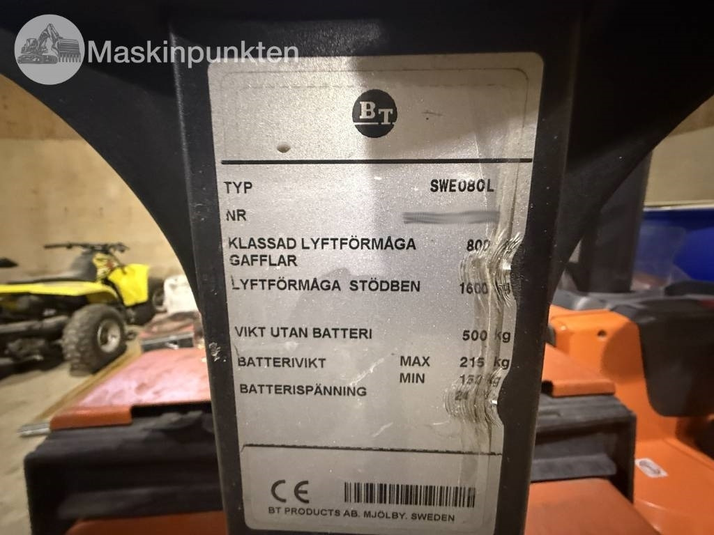 Toyota BT SWE 80 L - Elektrostapler: das Bild 5 Toyota BT SWE 80 L - Elektrostapler: das Bild 5