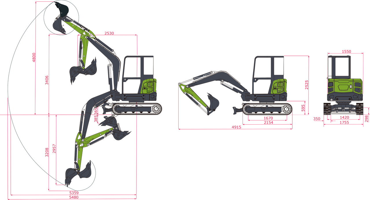 Minibagger neu kaufen ZAOX ZA38A: das Bild 12 Minibagger neu kaufen ZAOX ZA38A: das Bild 12