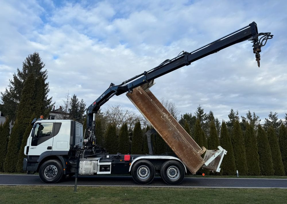 Kipper Iveco TRAKKER 450 6X4 PODWÓJNA HYDRO-BURTA HIAB 104: das Bild 14