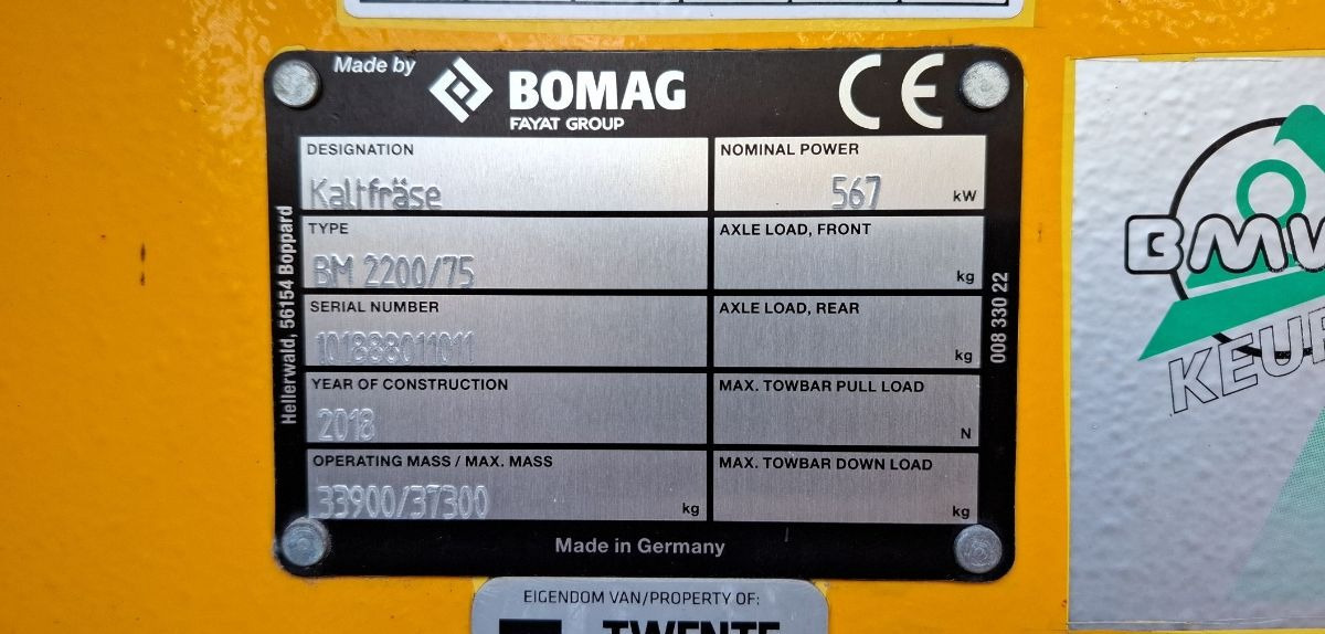 BOMAG DE BM 2200/75 Stage IV/Tier 4f - Asphalttechnik: das Bild 3 BOMAG DE BM 2200/75 Stage IV/Tier 4f - Asphalttechnik: das Bild 3