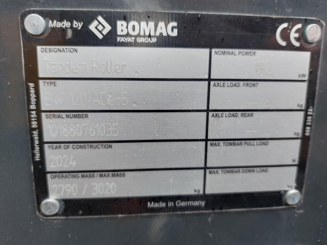 BOMAG DE BW 120 ADe-5 - Walzen: das Bild 2 BOMAG DE BW 120 ADe-5 - Walzen: das Bild 2