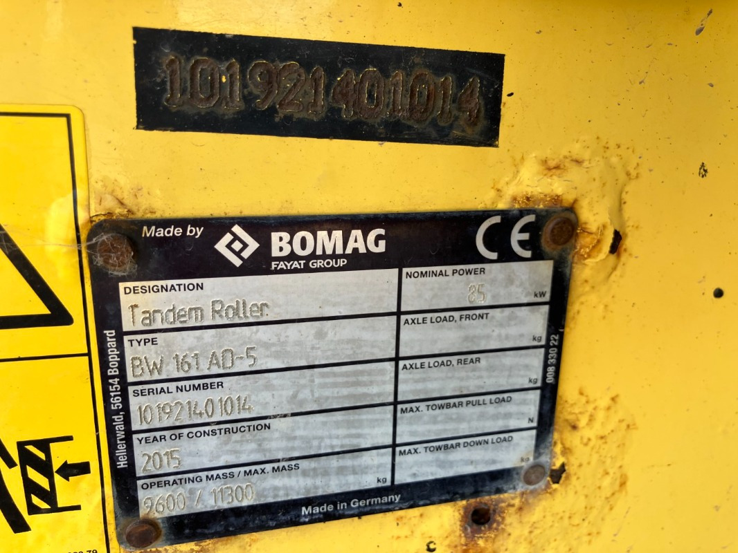 BOMAG DE BW 161 AD-5 Stage IIIb/Tier 4i - Walzen: das Bild 2 BOMAG DE BW 161 AD-5 Stage IIIb/Tier 4i - Walzen: das Bild 2