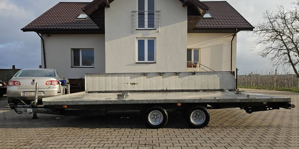 Laweta 750 kg DMC 2700 kg 460x250 cm poszerzana do 310 cm wciągarka - Autotransporter Anhänger: das Bild 1 Laweta 750 kg DMC 2700 kg 460x250 cm poszerzana do 310 cm wciągarka - Autotransporter Anhänger: das Bild 1