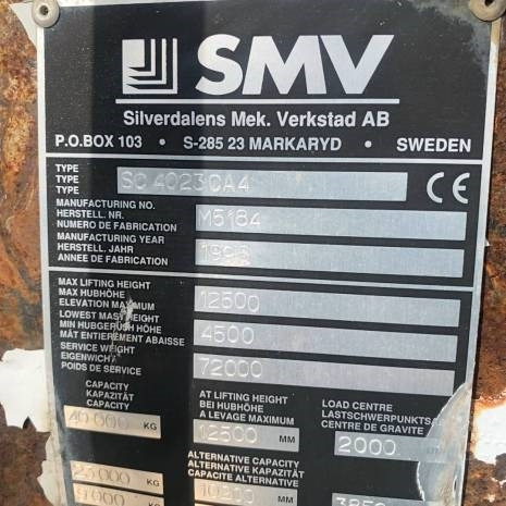 Containertruck SMW 4032 CA Reach Staker - Reach stacker: das Bild 4 Containertruck SMW 4032 CA Reach Staker - Reach stacker: das Bild 4