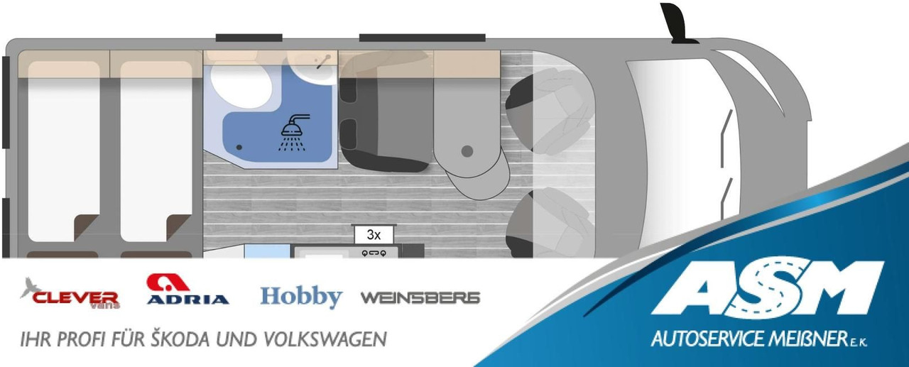 Clever Celebration 600 MJ 24*KLIMAAUTOMATIK*ACC*SOFORT* - Camper Van: das Bild 1 Clever Celebration 600 MJ 24*KLIMAAUTOMATIK*ACC*SOFORT* - Camper Van: das Bild 1