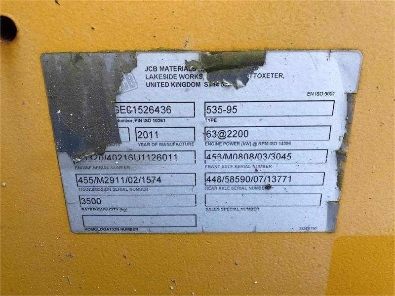 Teleskoplader JCB 535-95 Agri: das Bild 10