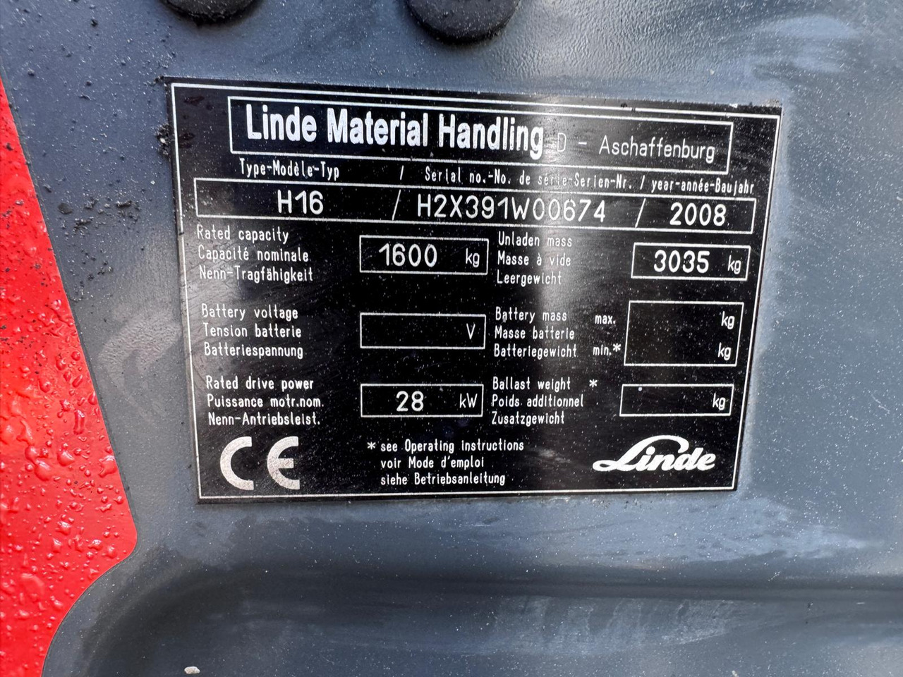 Treibgasstapler Linde H16: das Bild 9