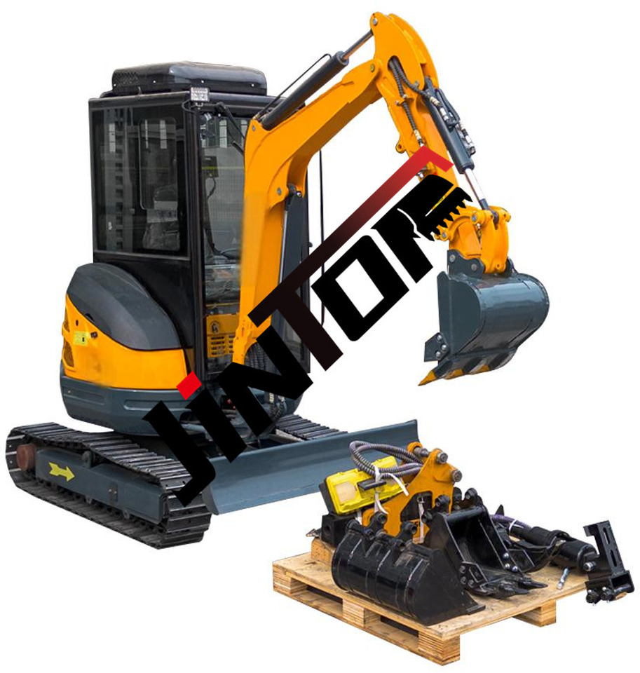 Crawler Steel Track 2500kg 2.5Ton Excavator with Closed Cabin - Minibagger: das Bild 1 Crawler Steel Track 2500kg 2.5Ton Excavator with Closed Cabin - Minibagger: das Bild 1