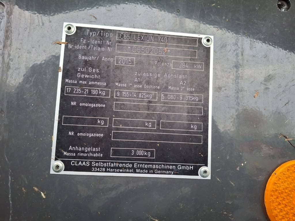 Claas Lexion 740 - Mähdrescher: das Bild 3 Claas Lexion 740 - Mähdrescher: das Bild 3