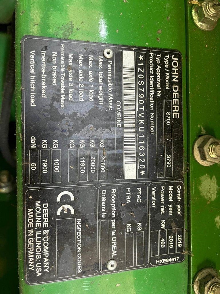 John Deere S790 i - Mähdrescher: das Bild 4 John Deere S790 i - Mähdrescher: das Bild 4