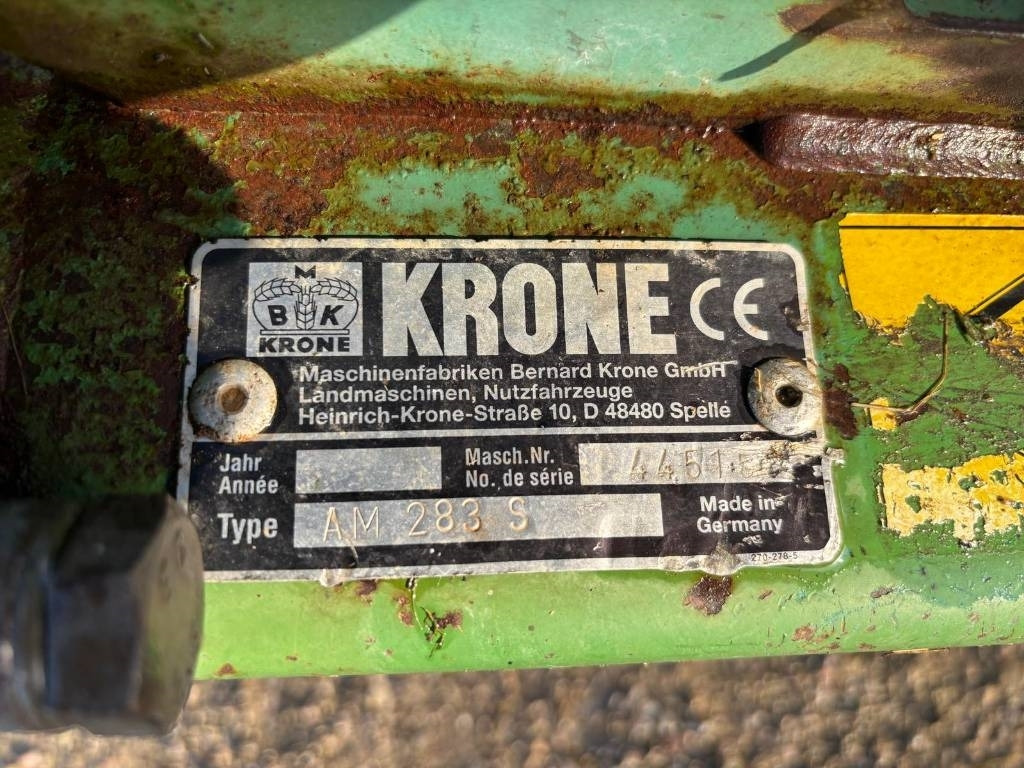 Krone AM 283 S - Mähwerk: das Bild 4 Krone AM 283 S - Mähwerk: das Bild 4