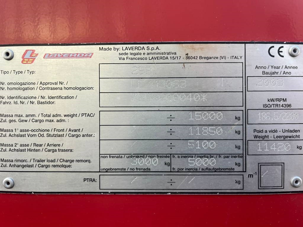 Laverda 25.50 - Mähdrescher: das Bild 3 Laverda 25.50 - Mähdrescher: das Bild 3