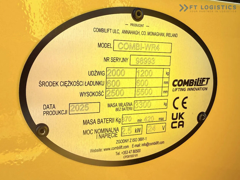 Vierwegstapler Combilift Combilift FOUR-WAY - MULTI-DIRECTIONAL FORKLIFT 2000KG / WR-4 / ELECTRIC / TRIPLEX 5500MM / 2-YEAR WARRANTY!!! / BRAND NEW! / PO: das Bild 9