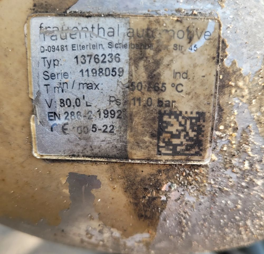 ZBIORNIK BUTLA POWIETRZA 80L SCHMITZ ALU CHWALIM116 - Bremsteile für LKW: das Bild 2 ZBIORNIK BUTLA POWIETRZA 80L SCHMITZ ALU CHWALIM116 - Bremsteile für LKW: das Bild 2