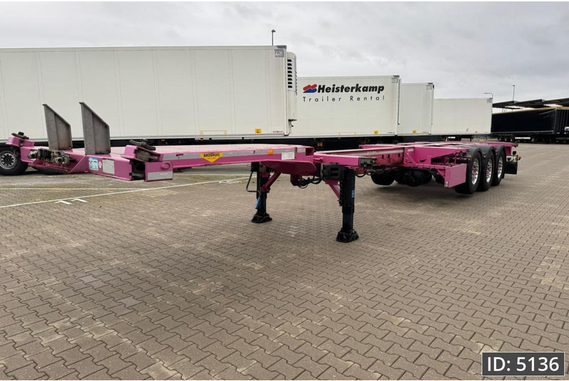 Broshuis 3UCC-39/45 Multi / 2x Extandable / 2x Lift Axle - Container/ Wechselfahrgestell Auflieger: das Bild 4 Broshuis 3UCC-39/45 Multi / 2x Extandable / 2x Lift Axle - Container/ Wechselfahrgestell Auflieger: das Bild 4