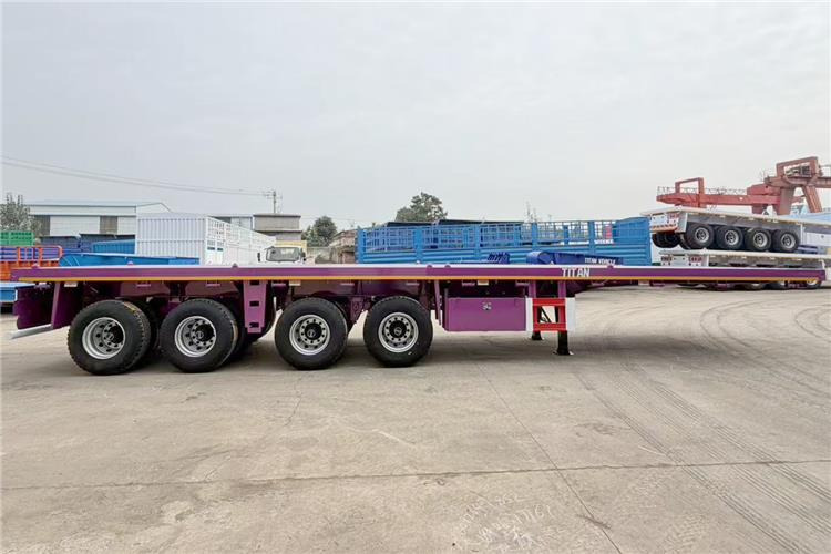 TITAN 4 Axle 40ft Flatbed Semi Trailer for Sale In Guam - Pritschenauflieger/ Plattformauflieger: das Bild 2 TITAN 4 Axle 40ft Flatbed Semi Trailer for Sale In Guam - Pritschenauflieger/ Plattformauflieger: das Bild 2
