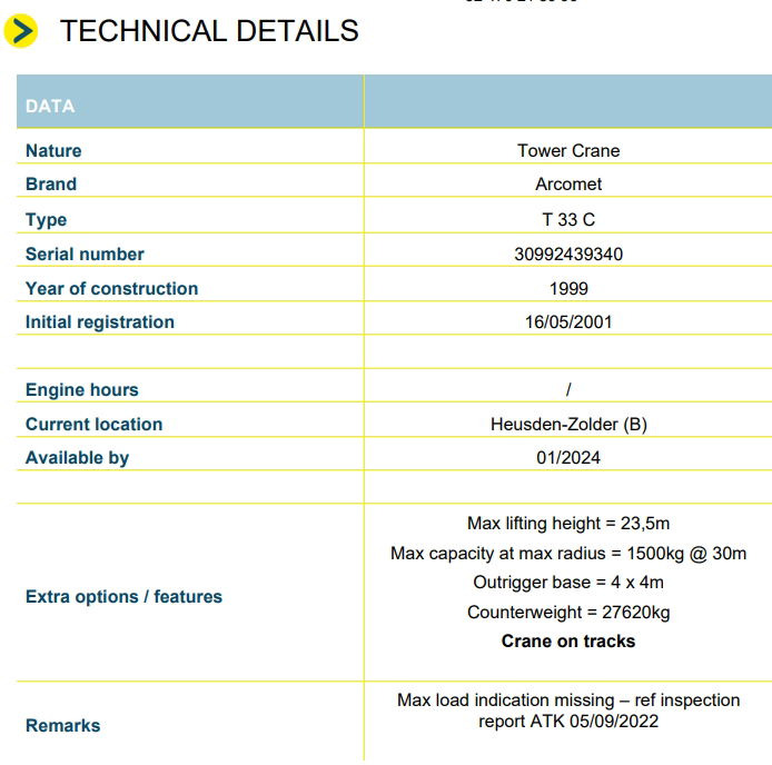 Arcomet T 33 C - Schnelleinsatzkran: das Bild 2 Arcomet T 33 C - Schnelleinsatzkran: das Bild 2