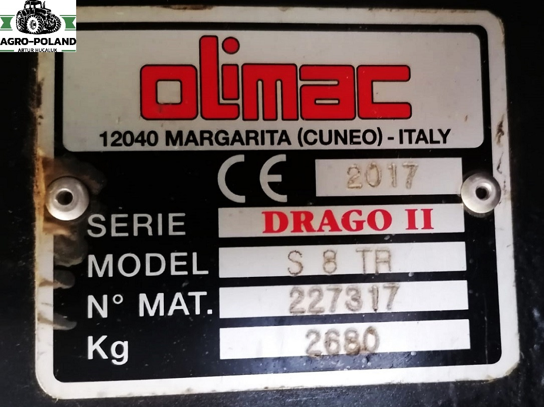 Pflückvorsatz für Mähdrescher OLIMAC DRAGO 2 - S 8 TR - 8X70 - 2017 ROK: das Bild 8